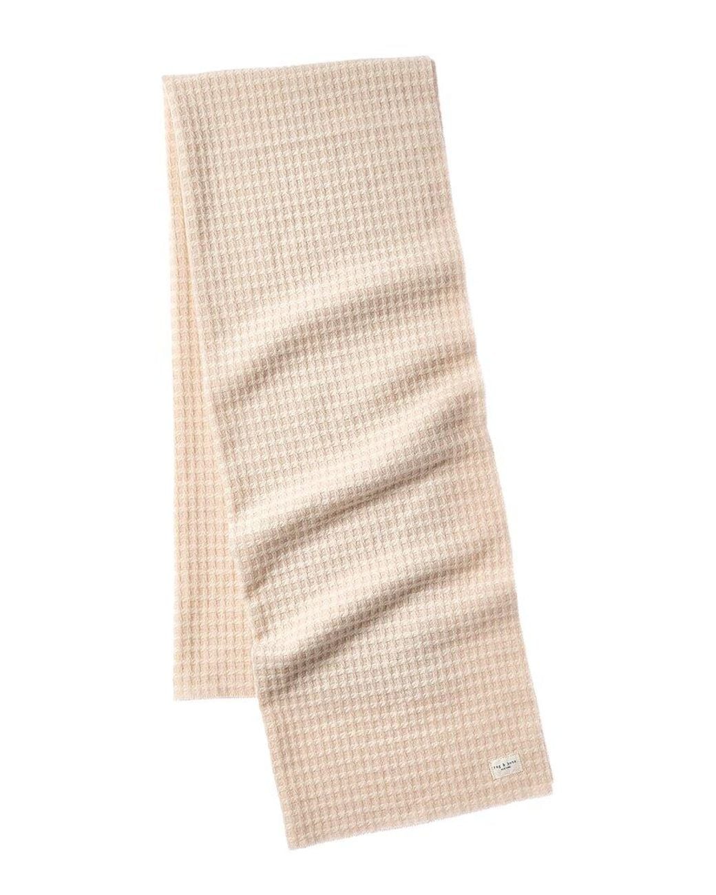 Rag & Bone Natural Joni Waffle Wool Scarf