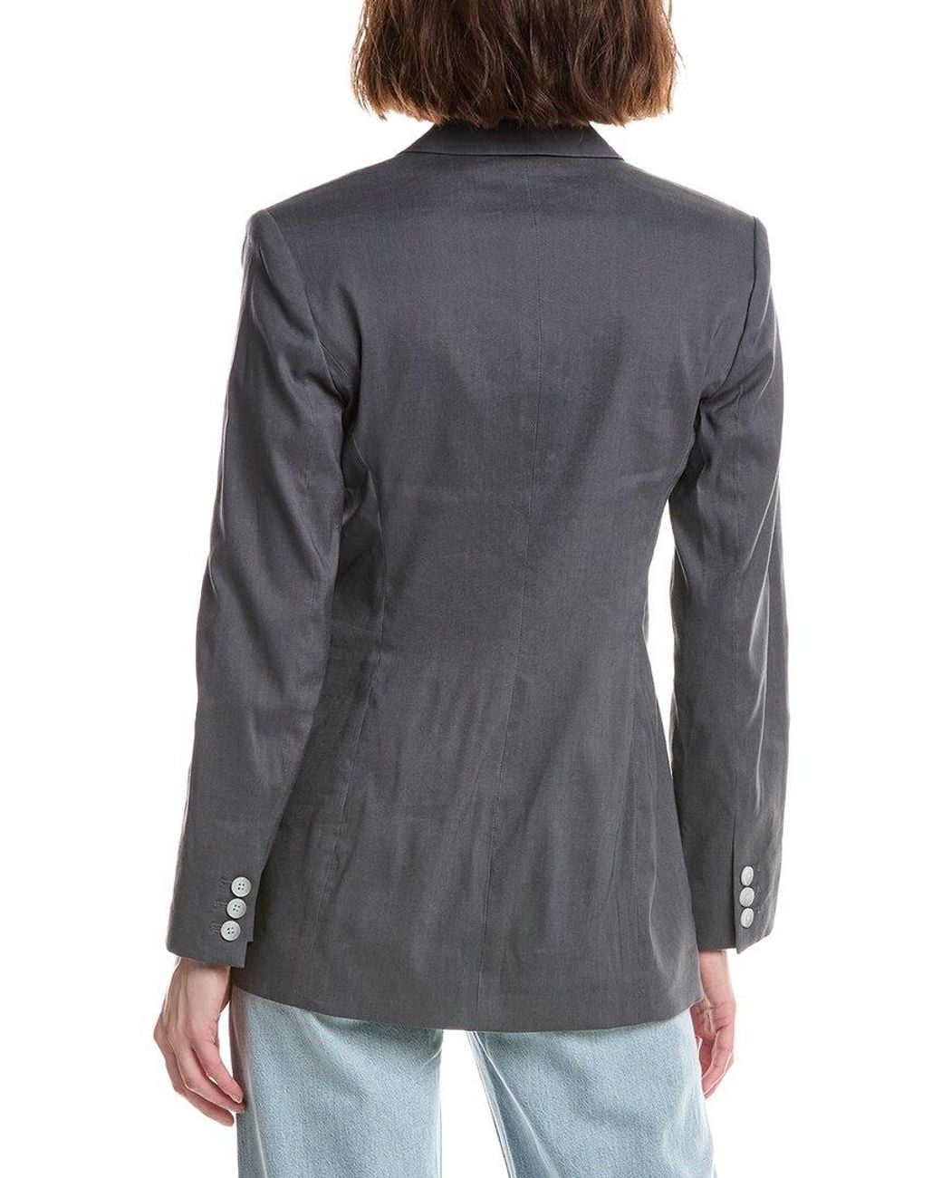 Rag & Bone Gray Jade Linen Blazer