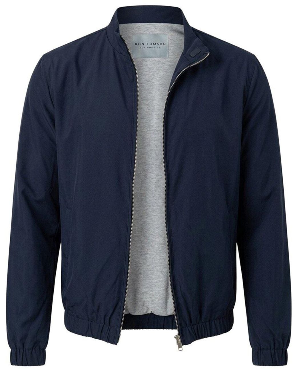 Ron Tomson Blue Harrington Bomber Jacket for men