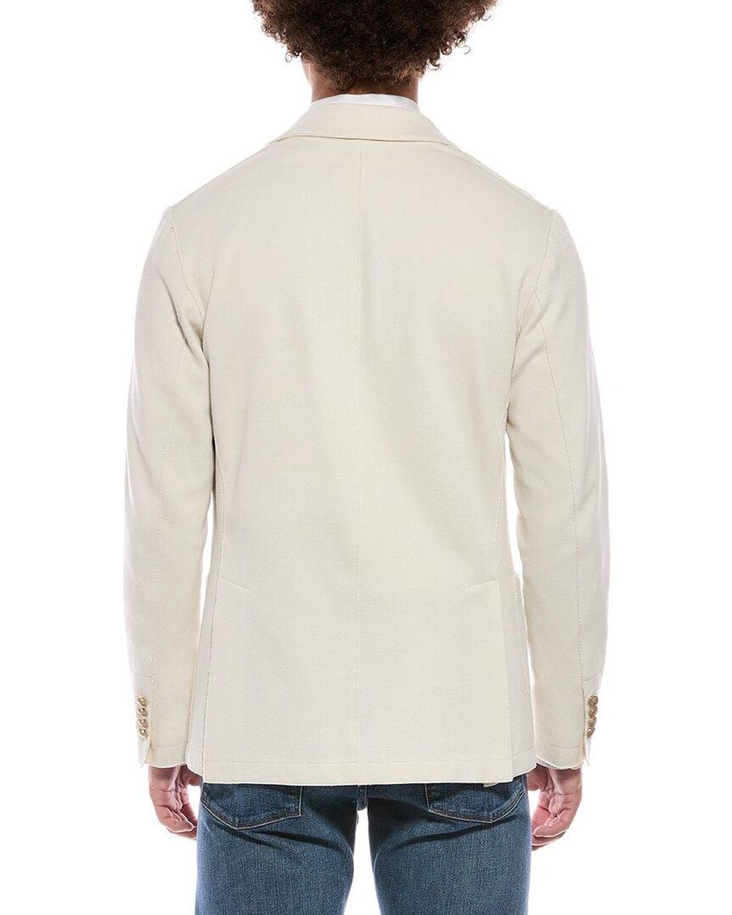 Eleventy Natural Double-Breasted Jacket for men