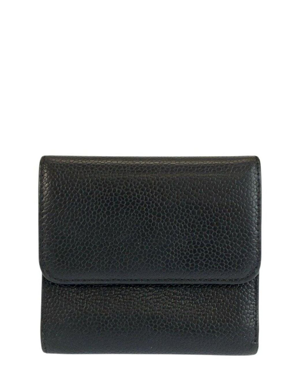 Chanel Black Calfskin Compact Wallet (authentic Pre-loved)