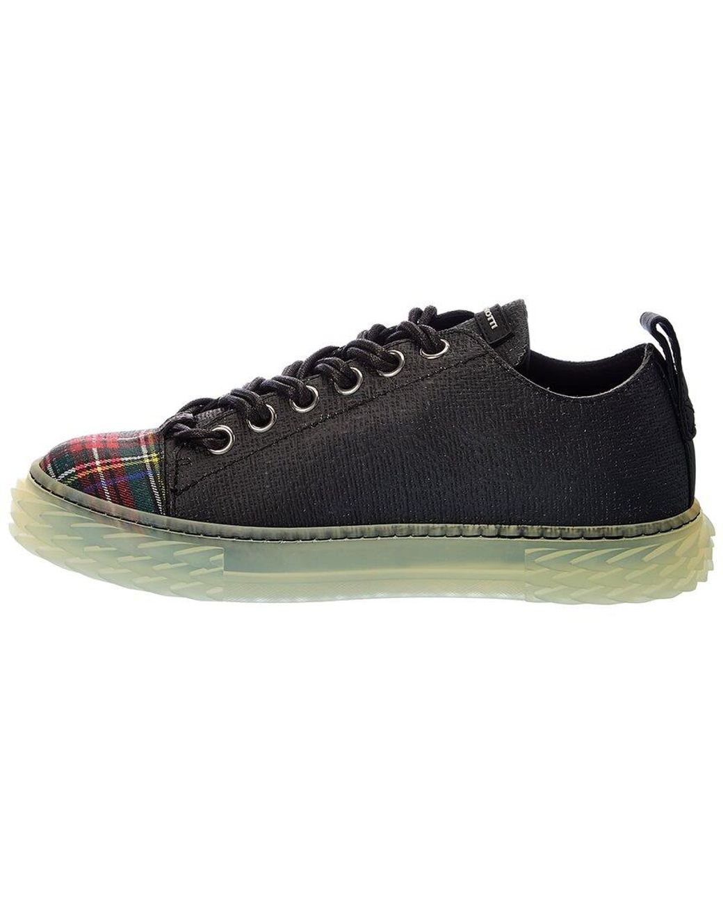 Giuseppe Zanotti Black Blabber Leather Sneaker