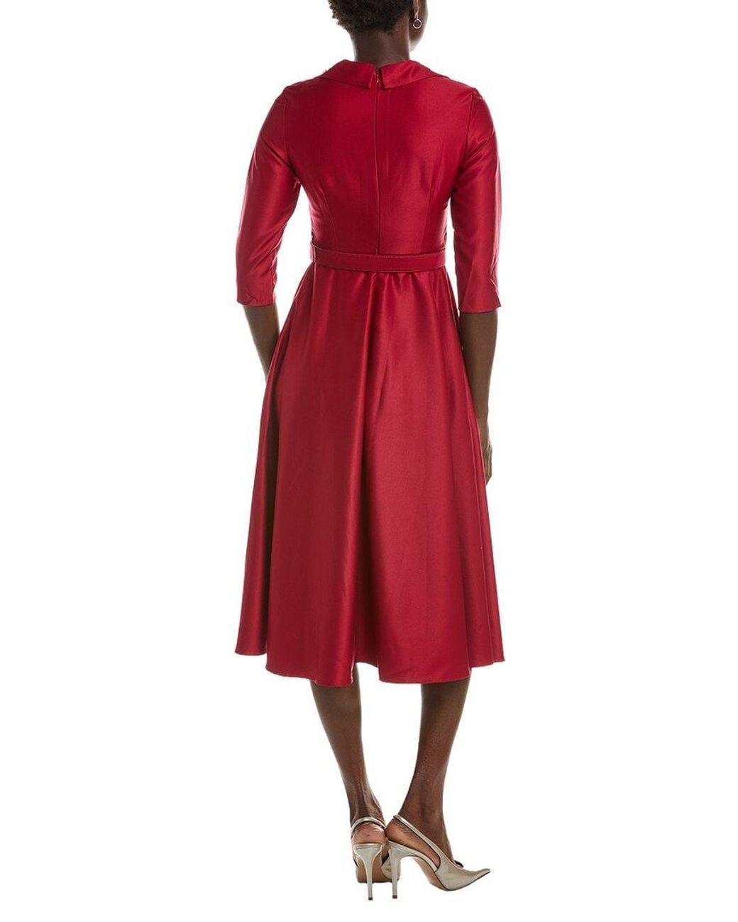 BRC By BURRYCO Red Solid Maxi Dress