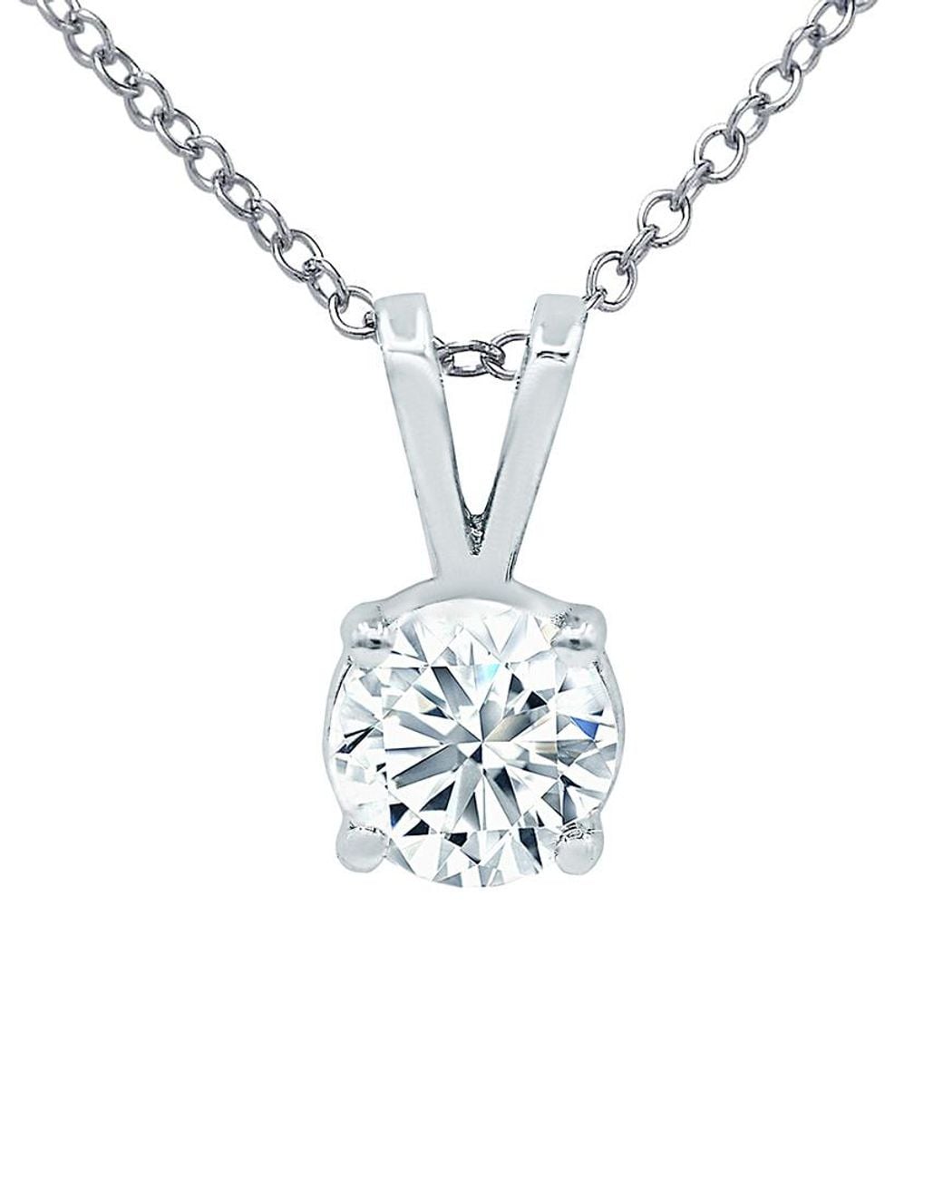 Diana M White Fine Jewelry 14k 1.00 Ct. Tw. Diamond Solitaire Necklace