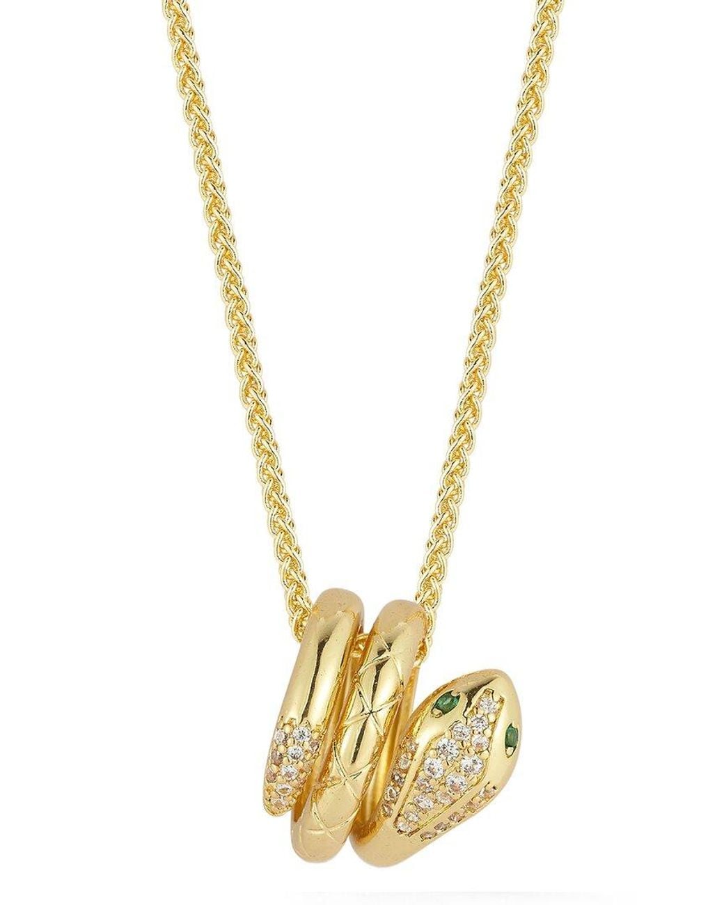 Sphera Milano Metallic Plated Cz Necklace