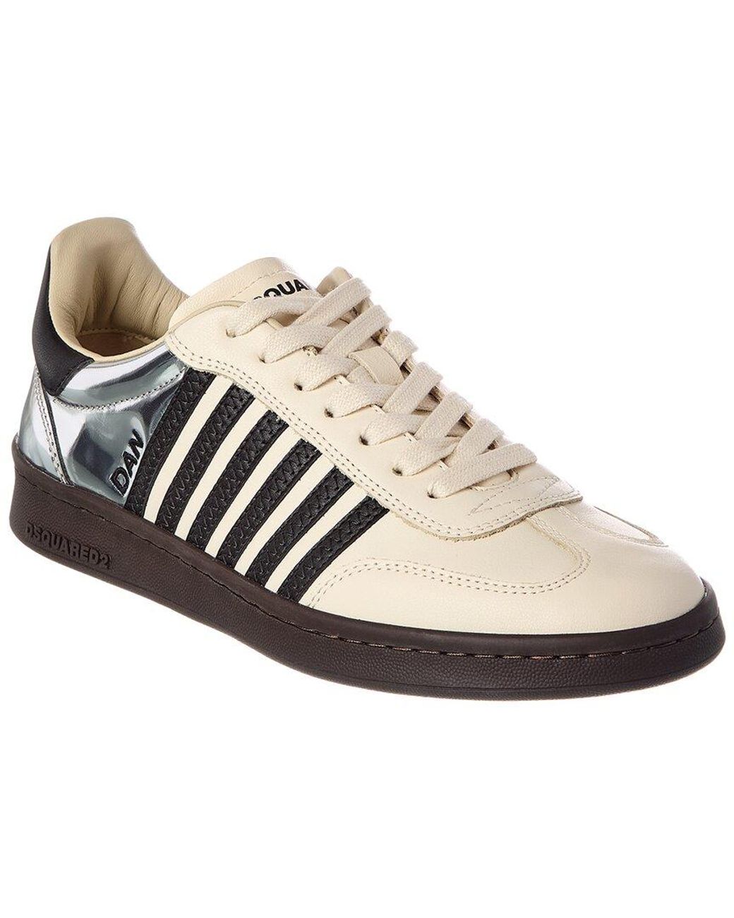 DSquared² White Boxer Leather Sneaker for men
