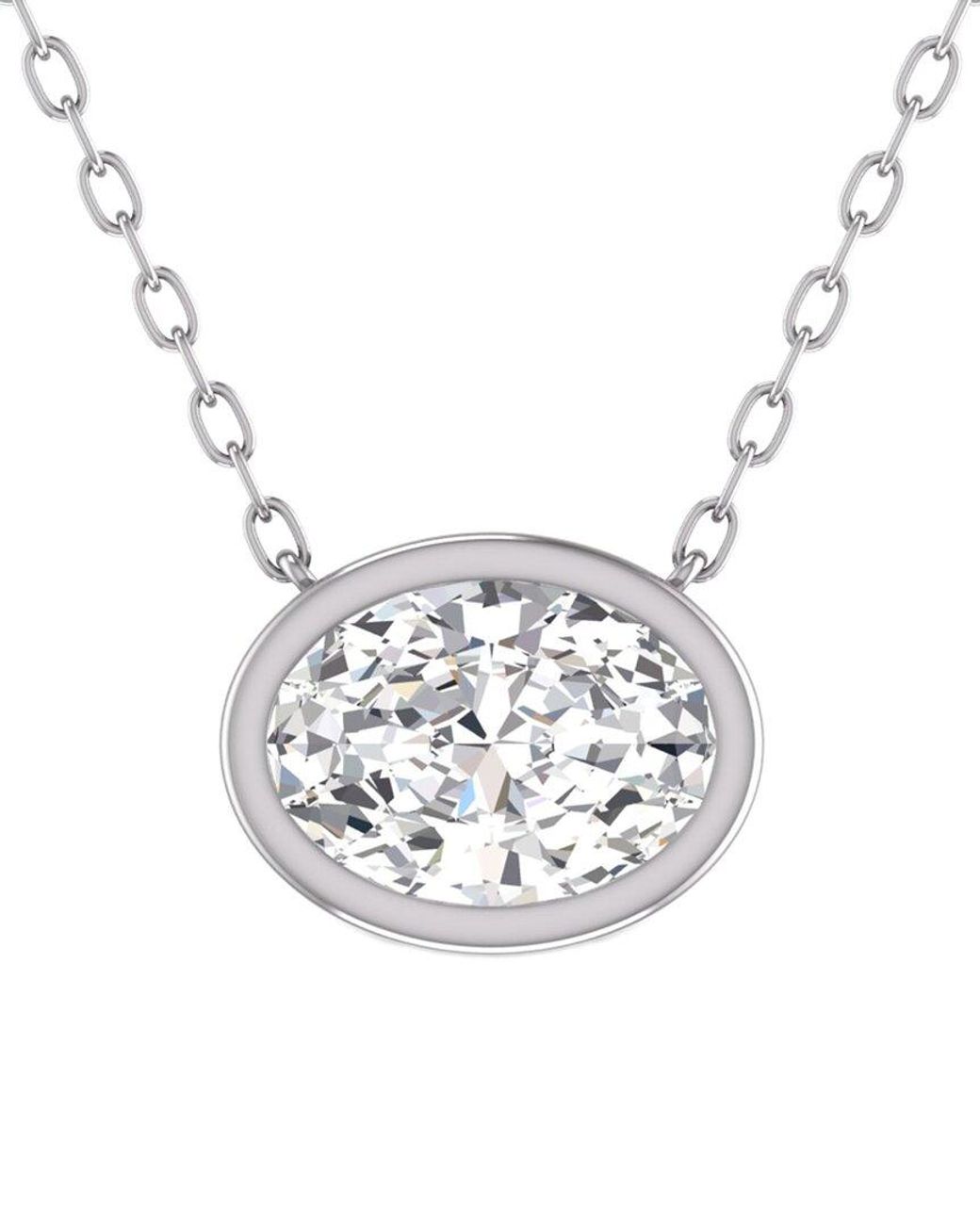 Lab Grown Diamonds White 14k 1.00 Ct. Tw. Lab Grown Diamond Necklace