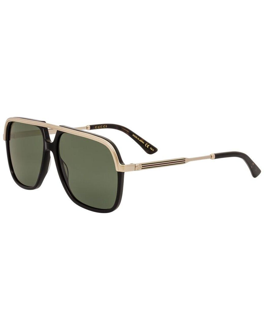 Gucci GG0200S 57mm Sunglasses in Brown for Men | Lyst UK