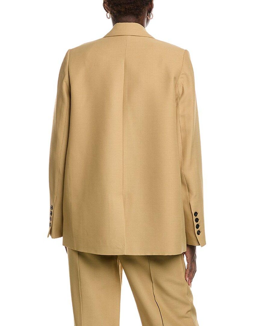 Co. Natural Boxy Wool-Blend Blazer