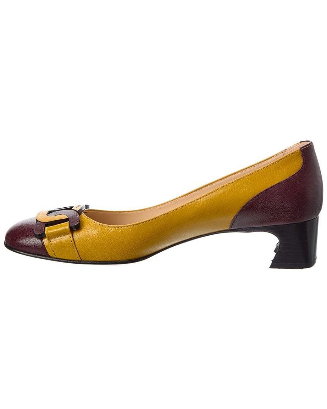Tod's Metallic Leather Pump