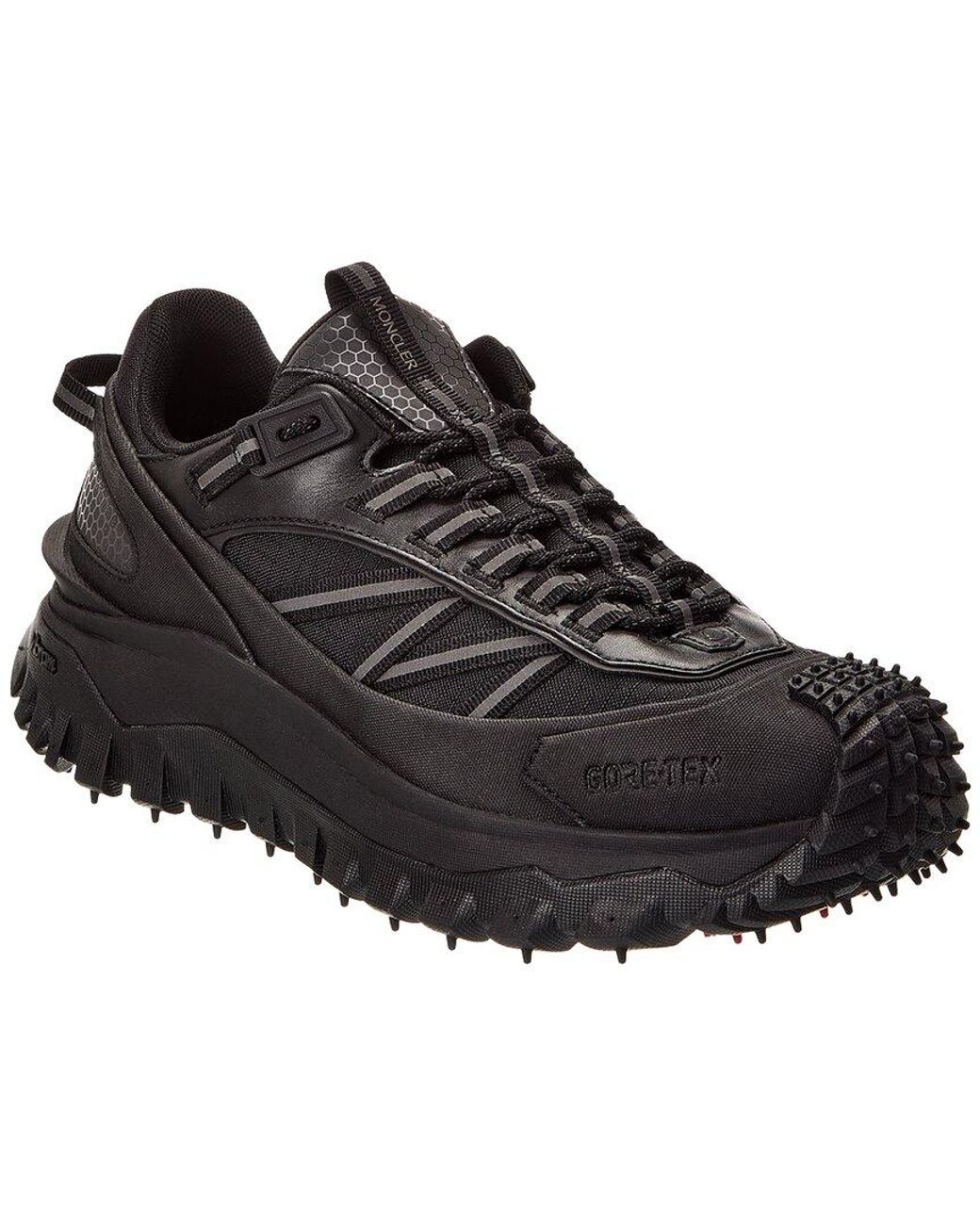 Moncler Trailgrip Gtx Canvas & Leather Sneaker in Black for Men | Lyst