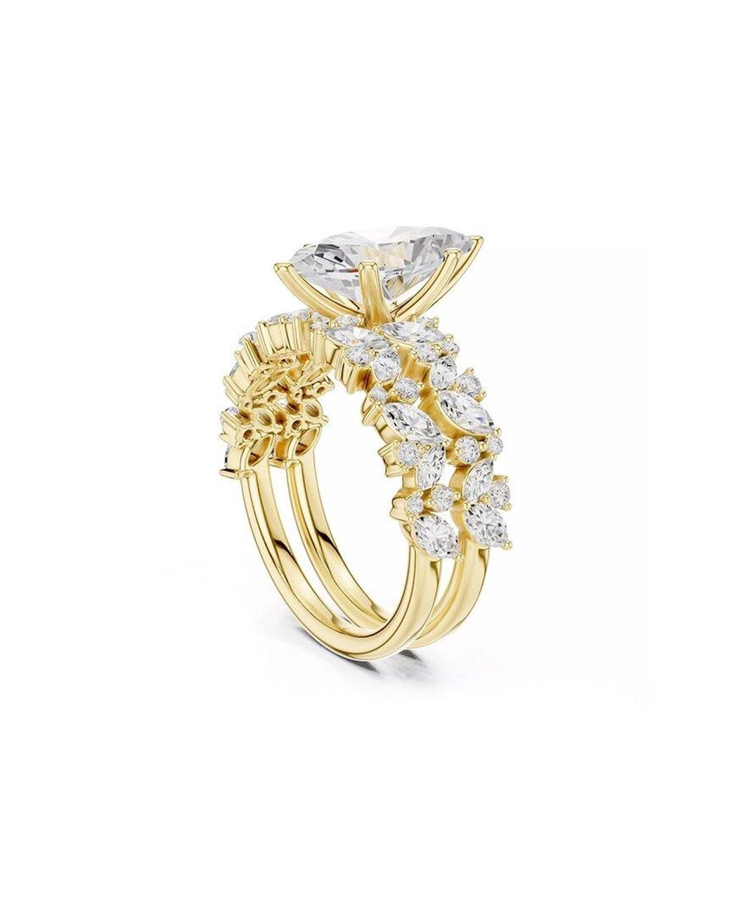 Lab Grown Diamonds White 14K 3.85 Ct. Tw. Lab-Grown Diamond Ring