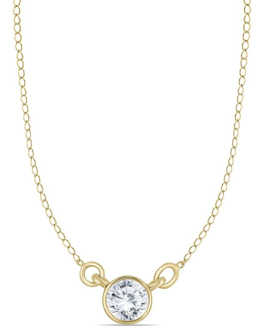 Diamond Select Cuts Metallic 14k 0.46 Ct. Tw. Diamond Necklace