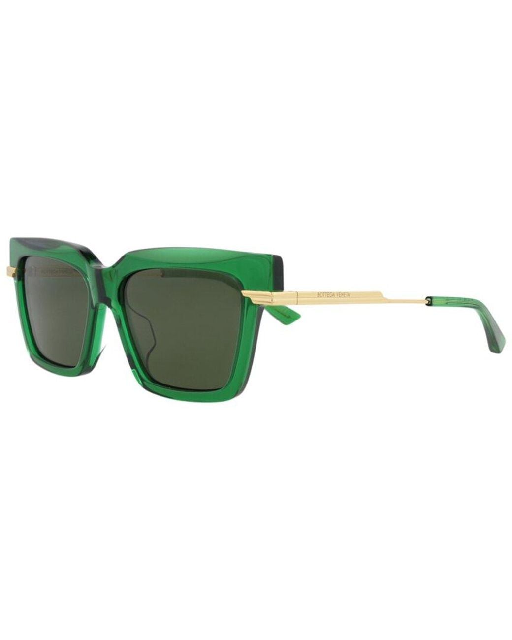 Bottega Veneta Green Bv1242S 53Mm Sunglasses