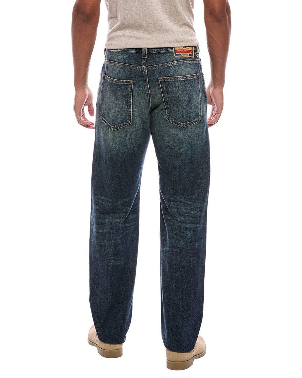 DIESEL Blue Medium Wash Straight Jean for men