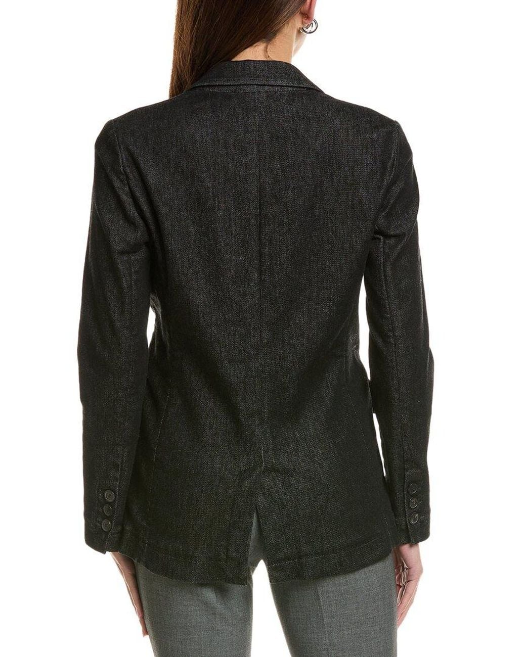 Piazza Sempione Black Denim Blazer