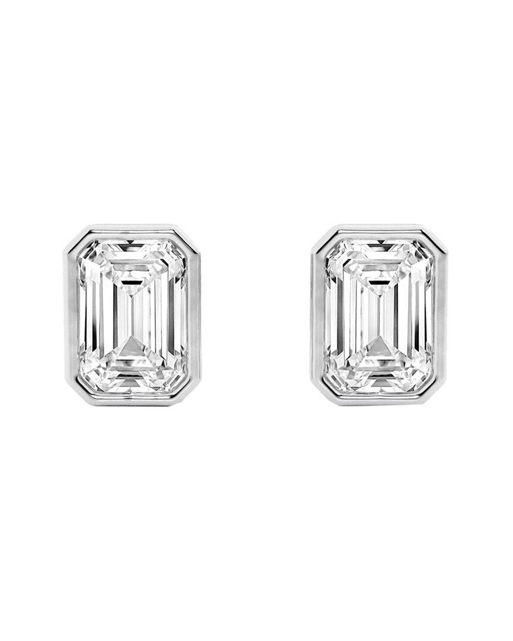 Lab Grown Diamonds Metallic 14K 3.00 Ct. Tw. Lab-Grown Diamond Studs