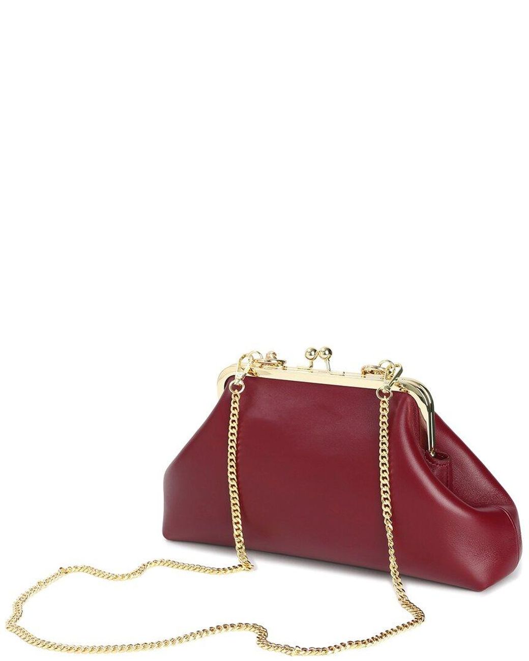Tiffany & Fred Paris Red Iconic Frame Leather Bag