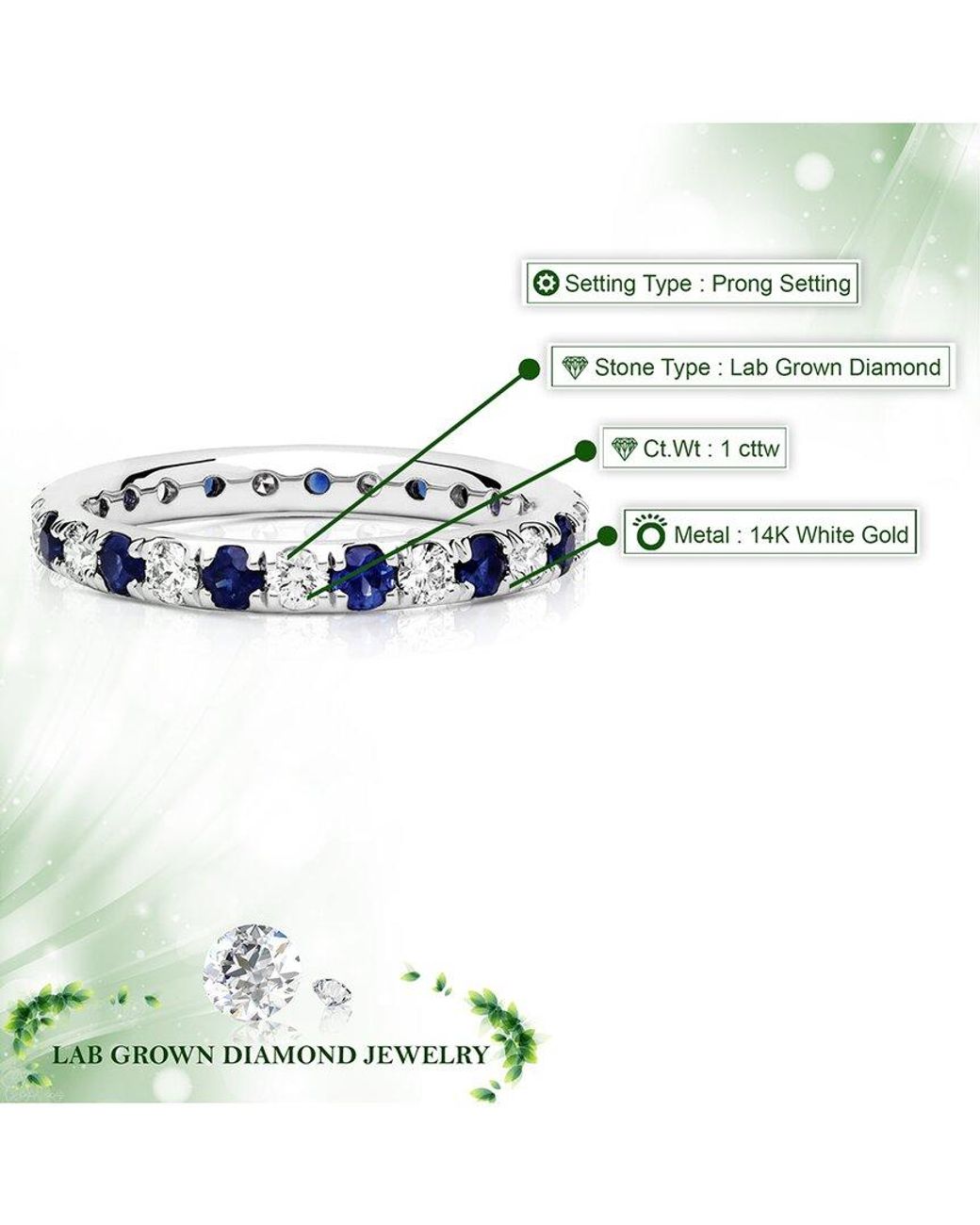 Amairah Blue 14K 1.00 Ct. Tw. Lab-Grown Diamond Eternity Ring