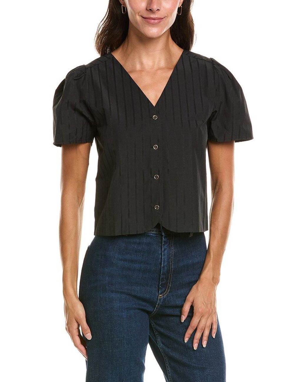 Duffield Lane Black Arabella Top