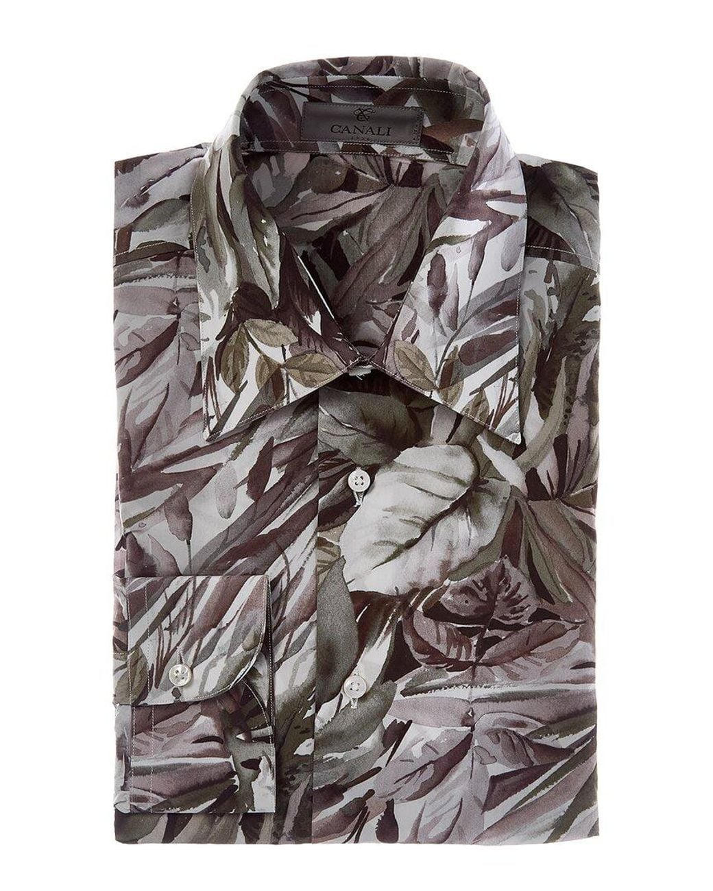 Canali Gray Dress Shirt for men