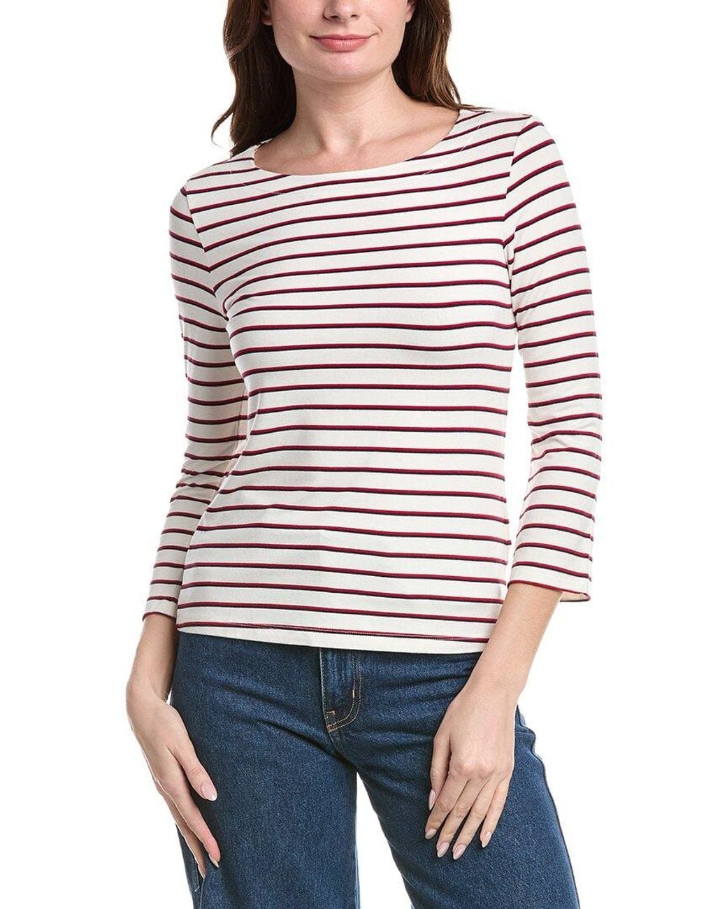 L'Agence Red 'Agence Lucille Boatneck Short
