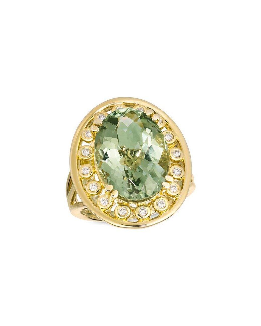 Le Vian Metallic 14K 8.18 Ct. Tw. Diamond & Quartz Semi Precious Ring