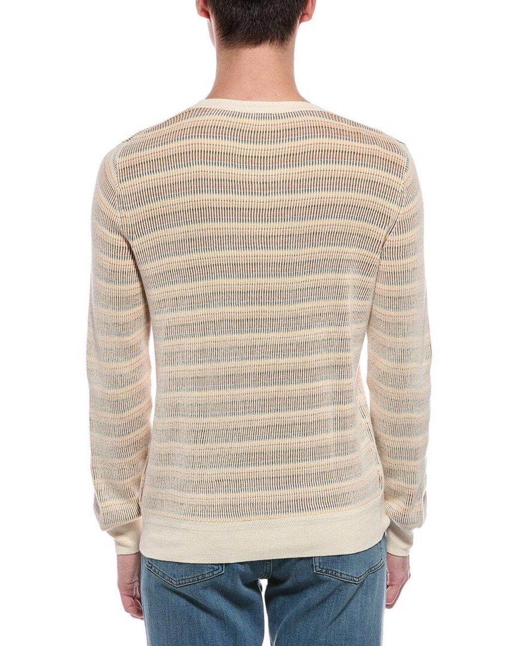Faherty Brand Natural Sunwashed Crewneck Sweater for men