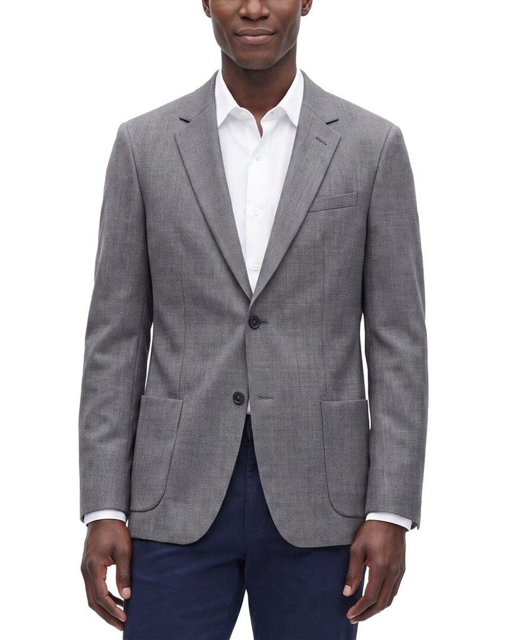 Kilgour Gray Wool Jacket for men