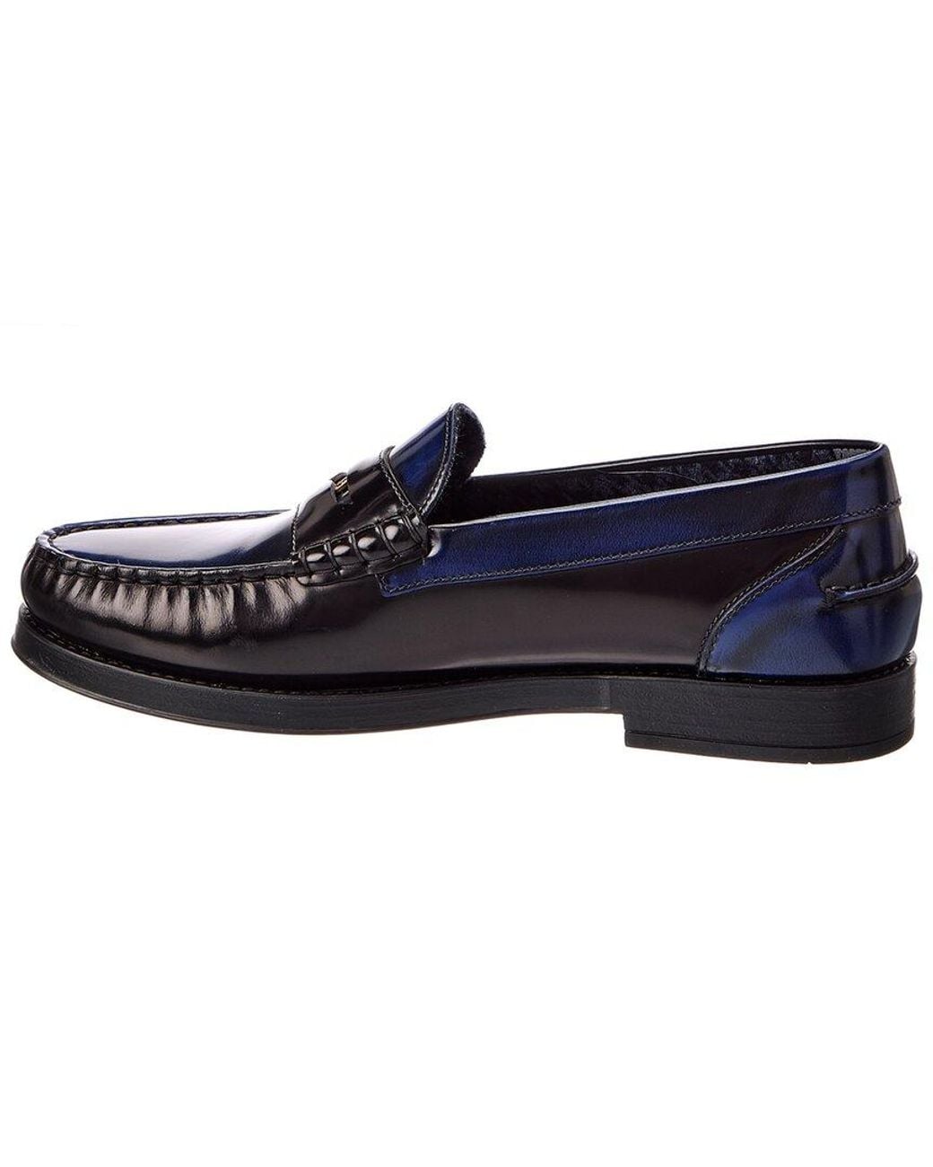Tod's Blue Leather Loafer for men