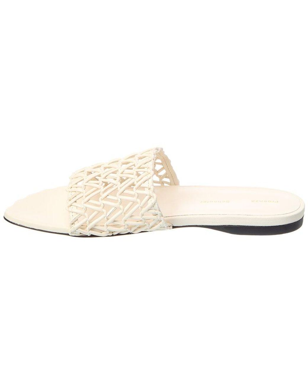 Proenza Schouler White Leather Sandal