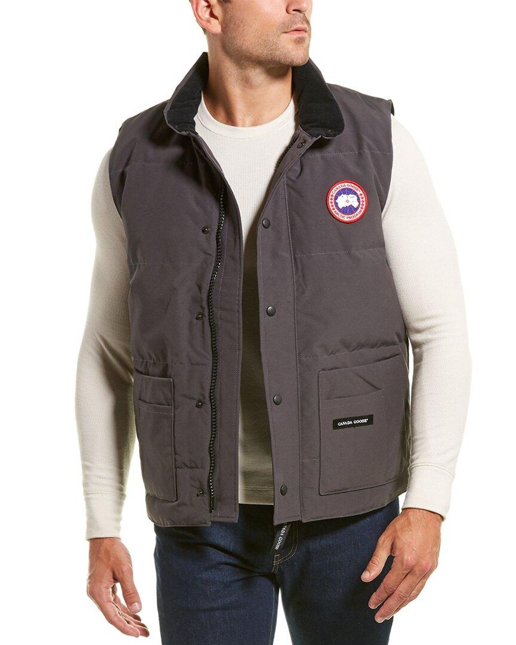 Canada Goose Freestyle Crew Vest in Gray for Men | Lyst