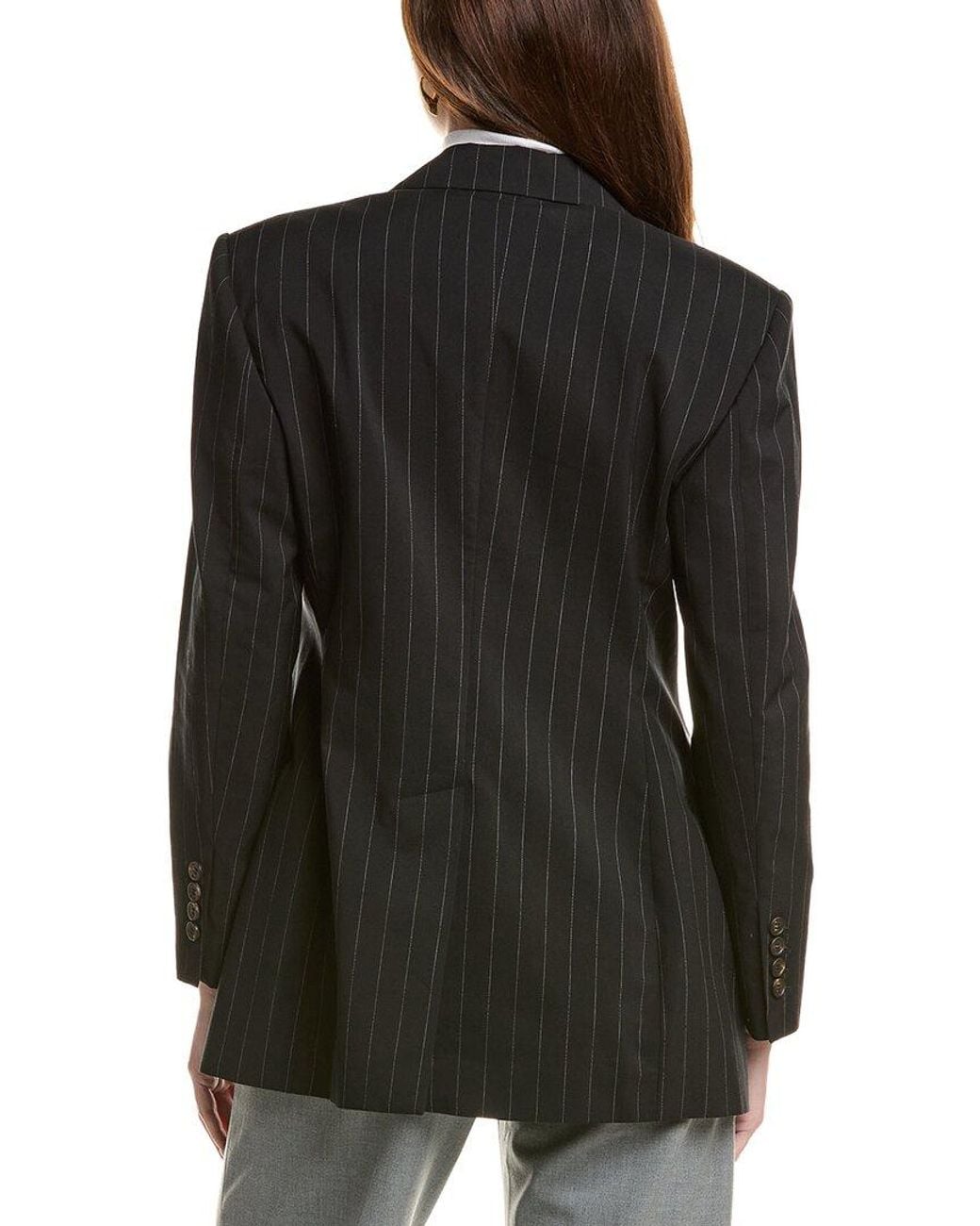 Brunello Cucinelli Black Wool & Silk-blend Blazer