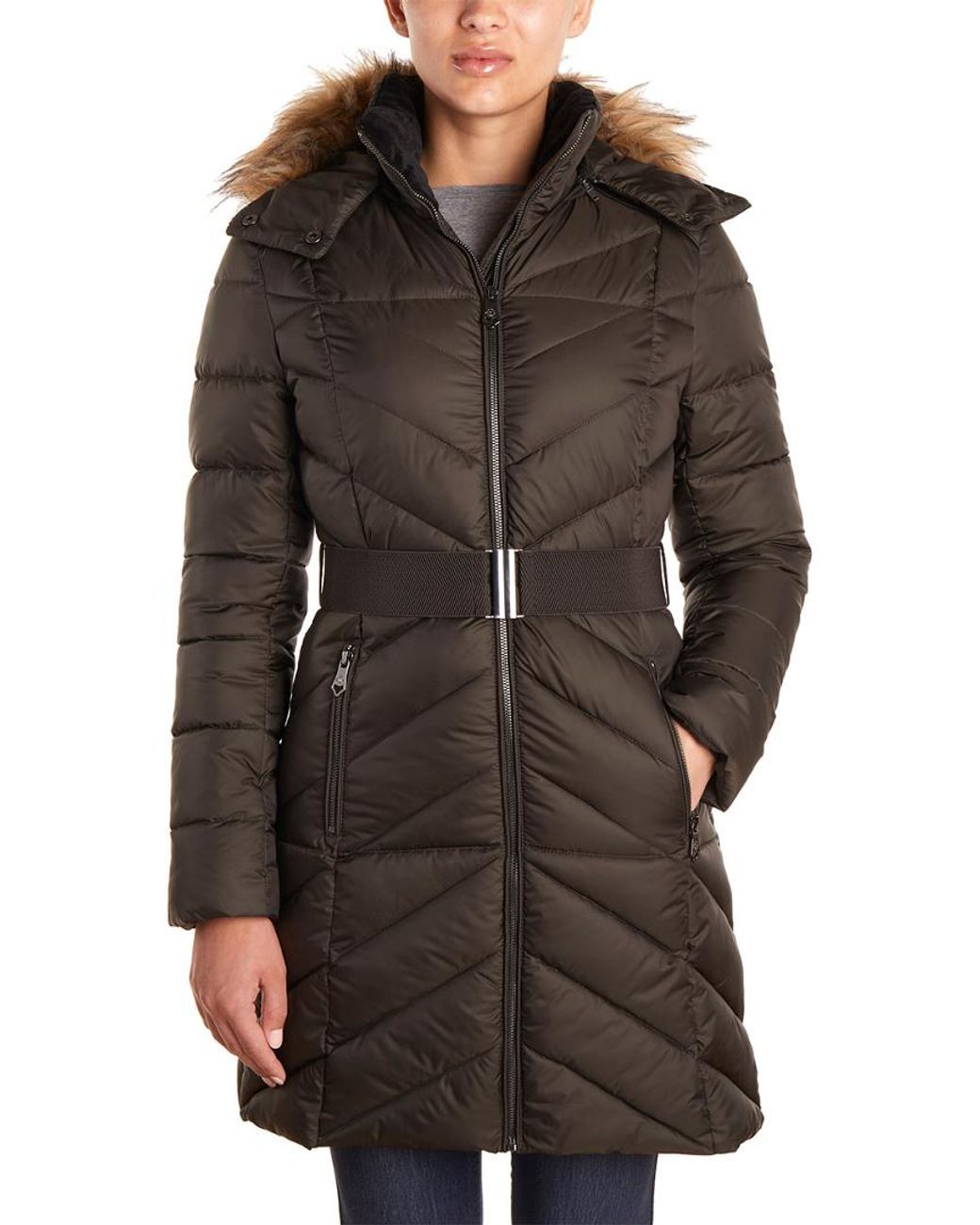 Nanette Lepore Gray Puffer Coat
