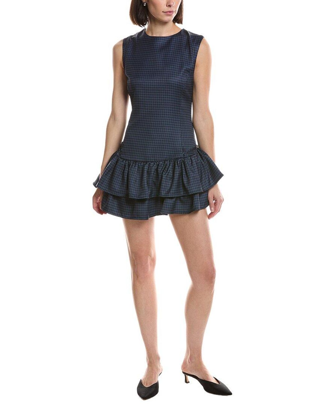 HL Affair Blue Sleeveless Mini Dress