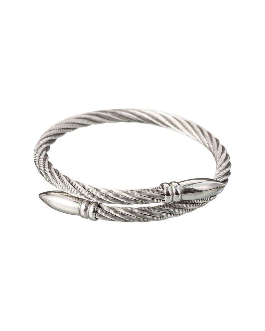 Eye Candy LA Metallic The Bold Collection Titanium Spike Wire Bracelet for men