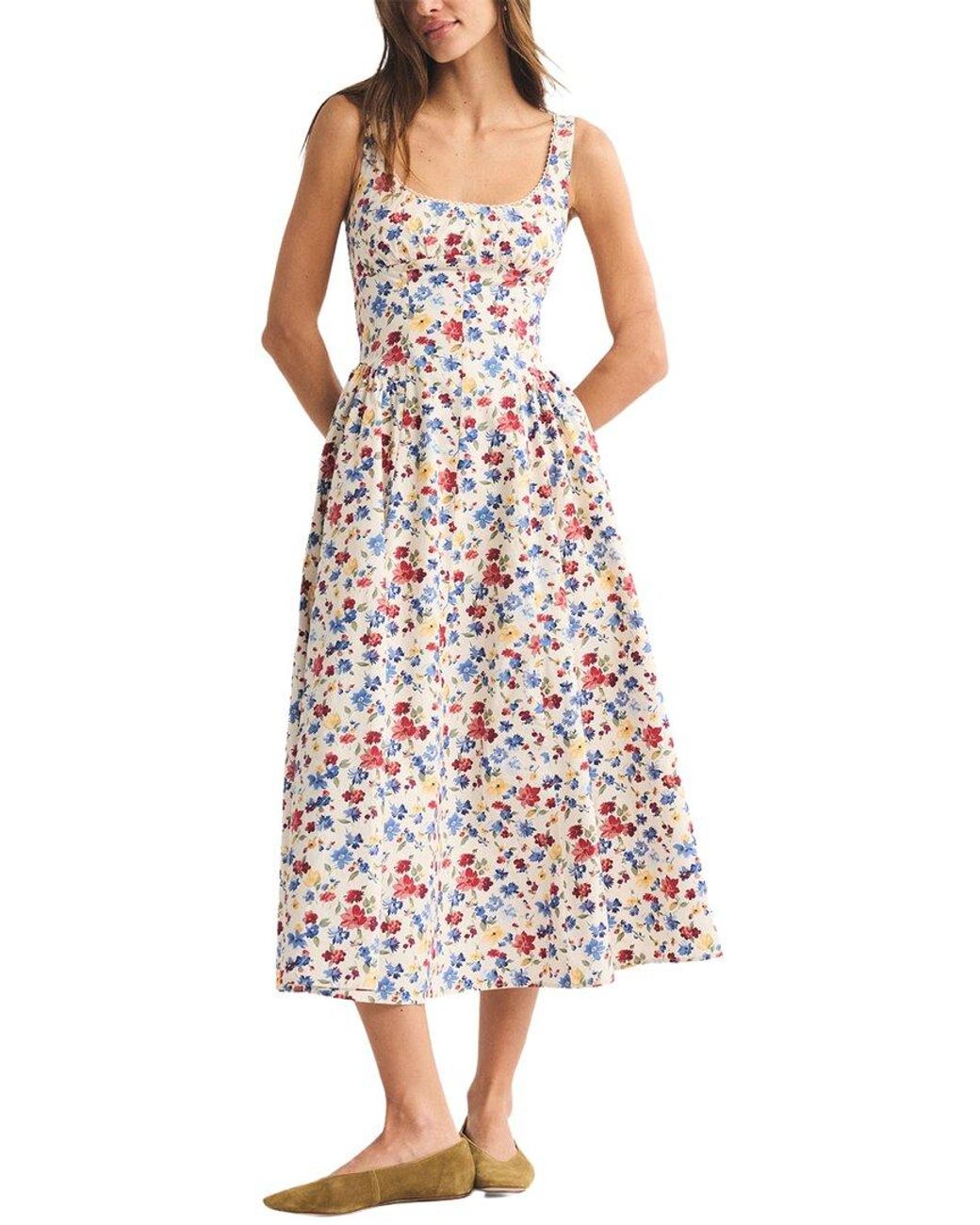 LOEY White Midi Dress