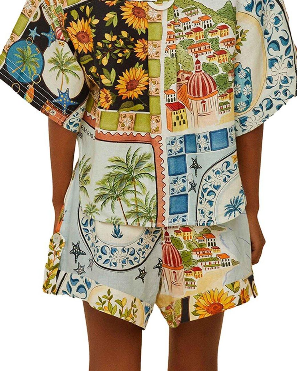 Farm Rio Yellow Short