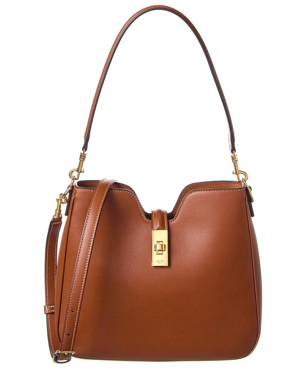 ショルダーバッグ・ポシェット Celine Camille 16 Leather Shoulder Bag Celine Camille 16 Leather Shoulder Bag in Brown | Lyst