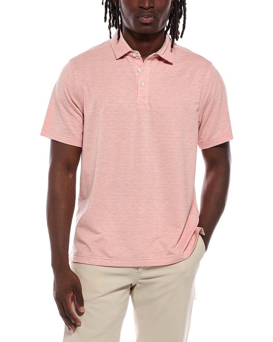 Tommy Bahama Pink Coasta Vera Porto Polo Shirt for men