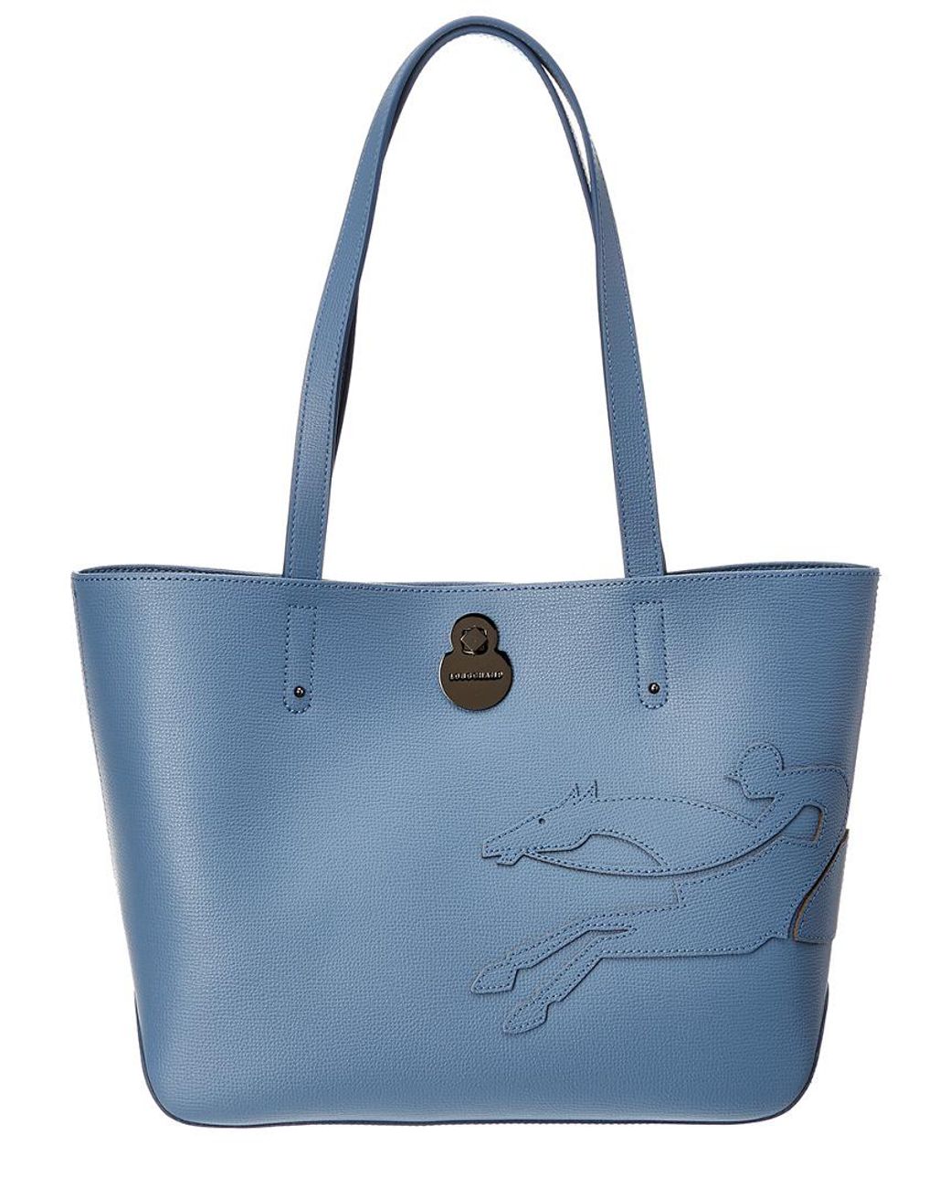 Longchamp Shopit Leather Shoulder Tote Bag in Blue Lyst Canada