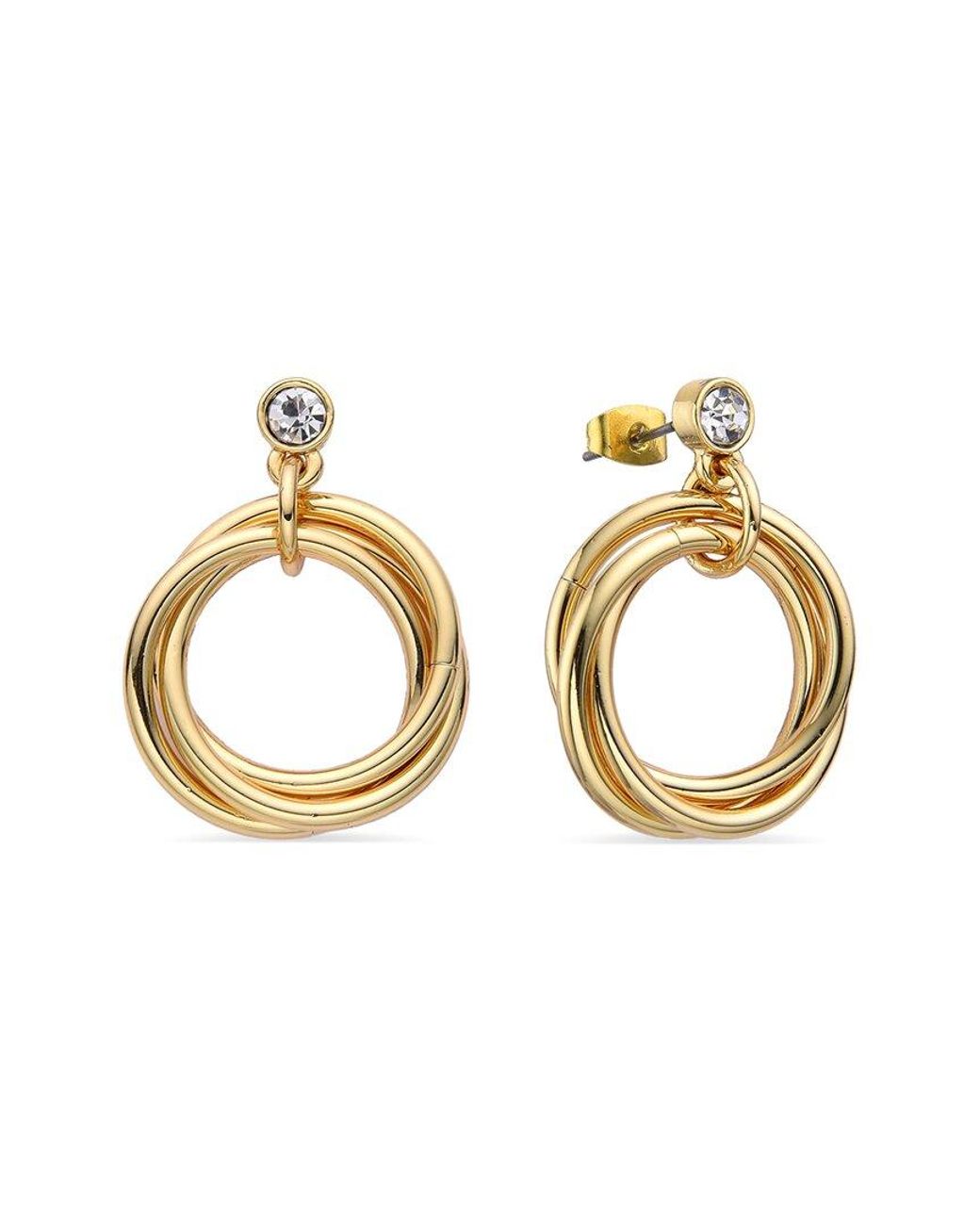Eye Candy LA Metallic Margot Triple Loop Dangle Earrings