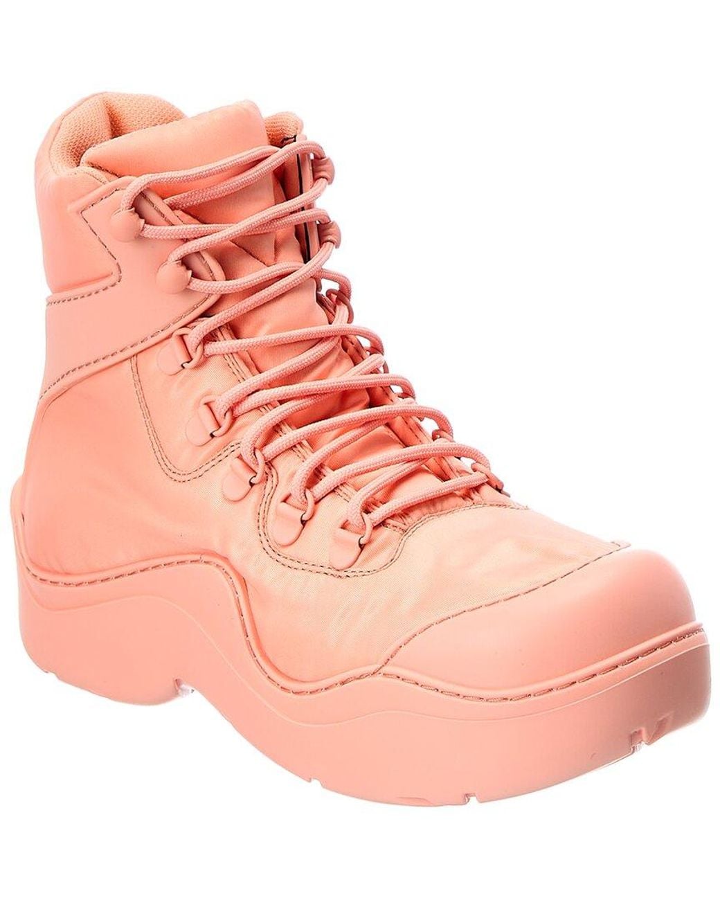 Bottega Veneta Pink The Puddle Bomber Rubber Boot