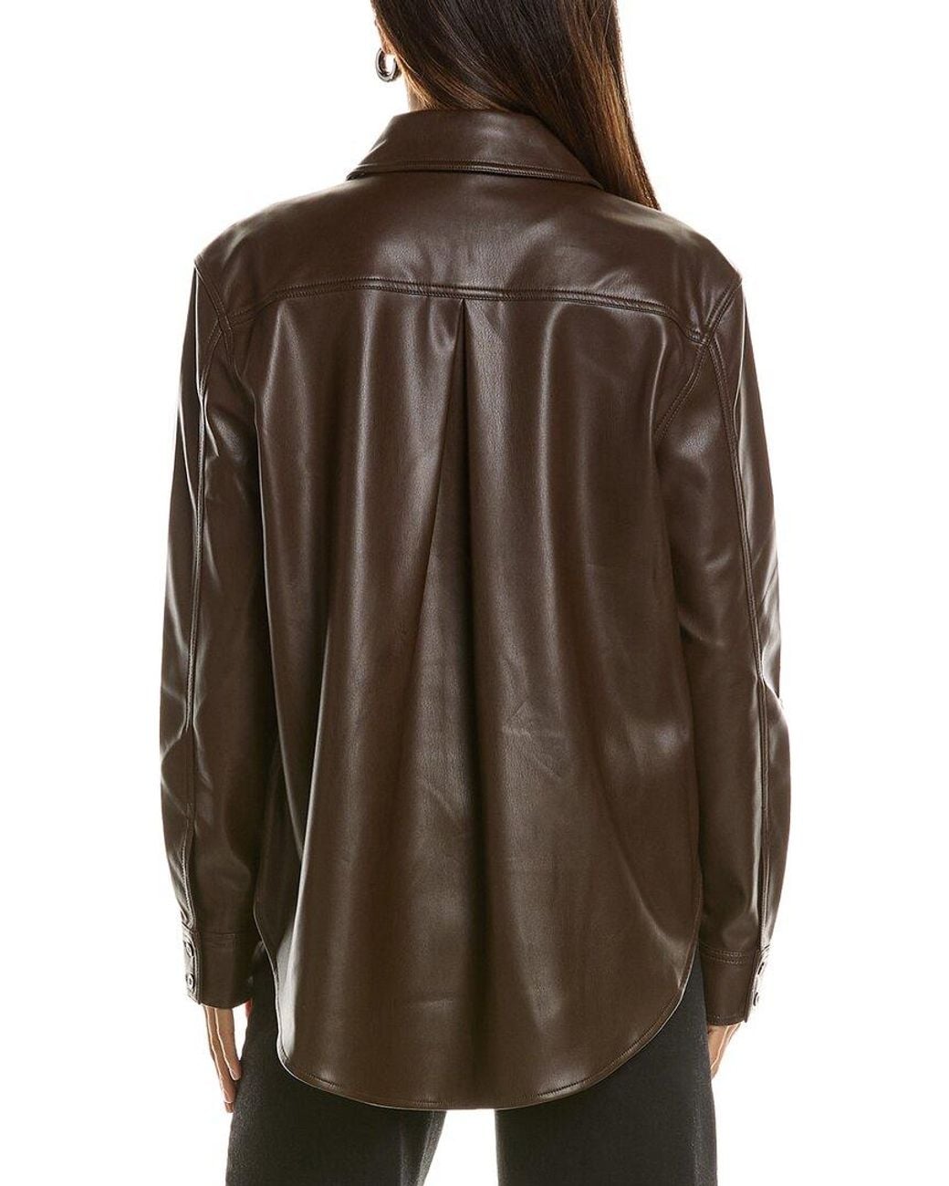 Toccin Brown Boyfriend Shirt