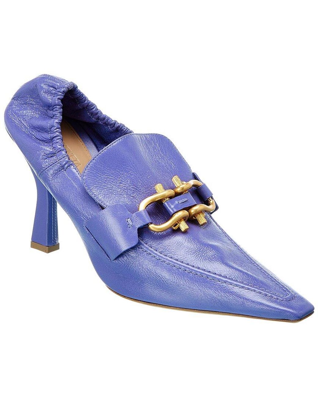 Bottega Veneta Blue Madame Leather Pump