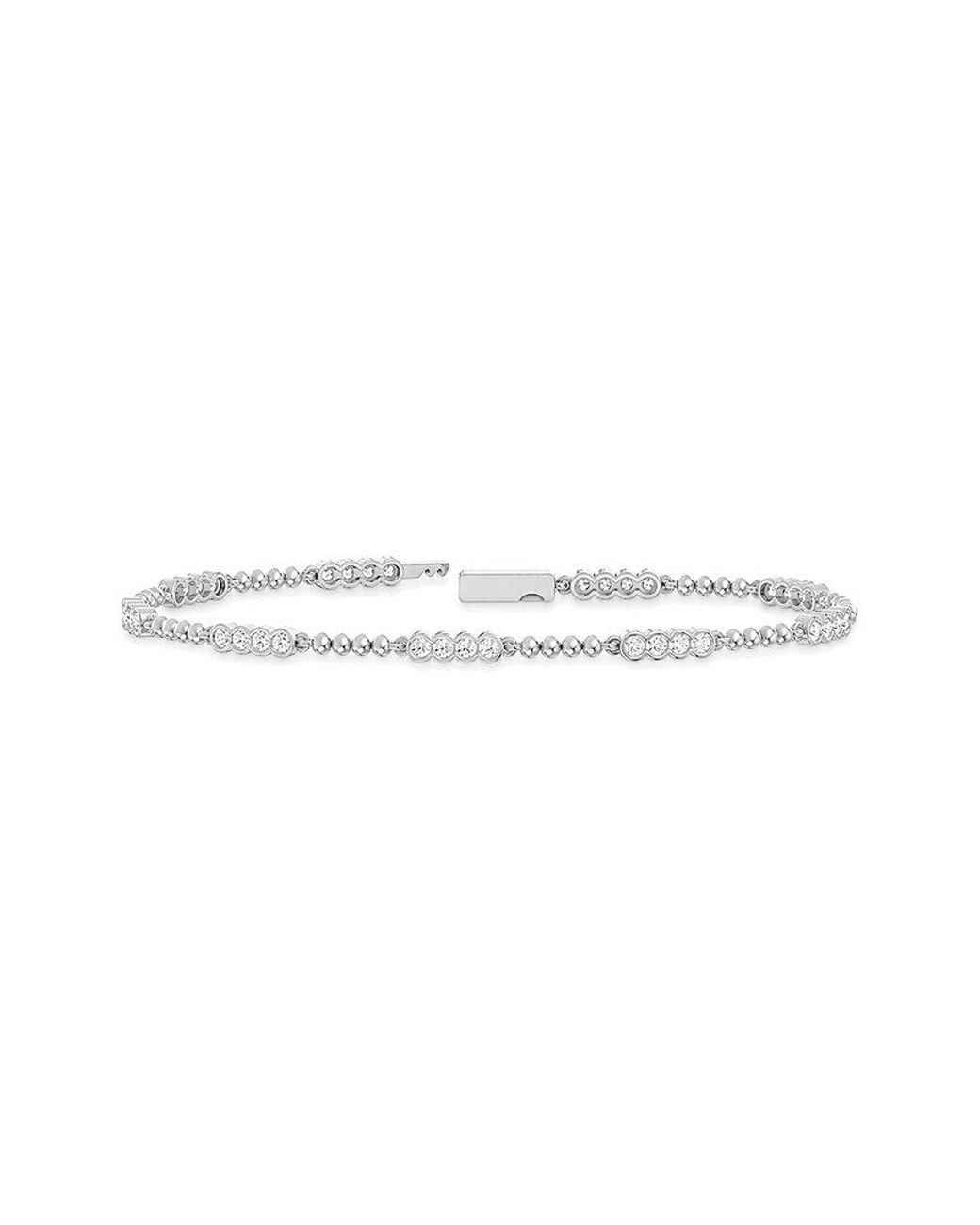 Lab Grown Diamonds White 14K 1.26 Ct. Tw. Lab-Grown Diamond Tennis Bracelet