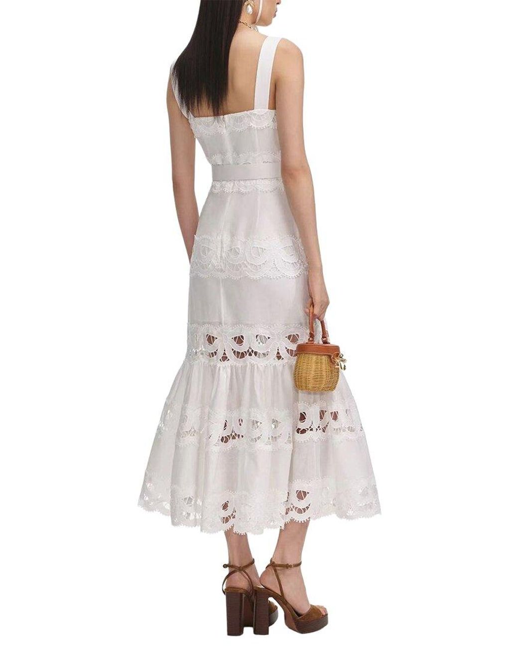 Emma way White Midi Dress
