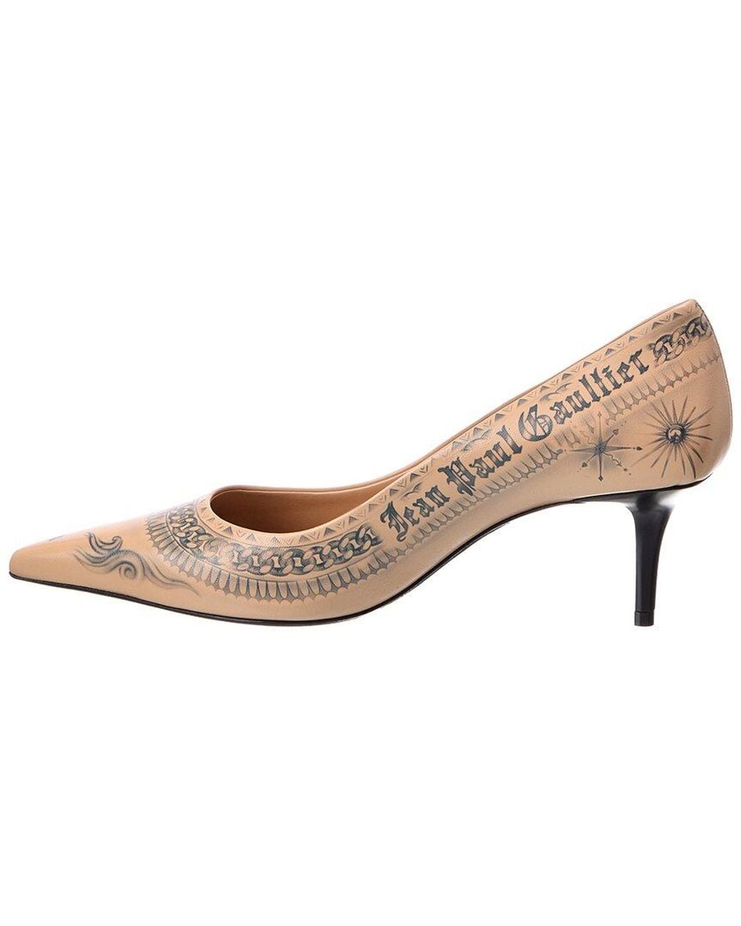 Jimmy Choo Natural Jean Paul Gaultier Leather Pump