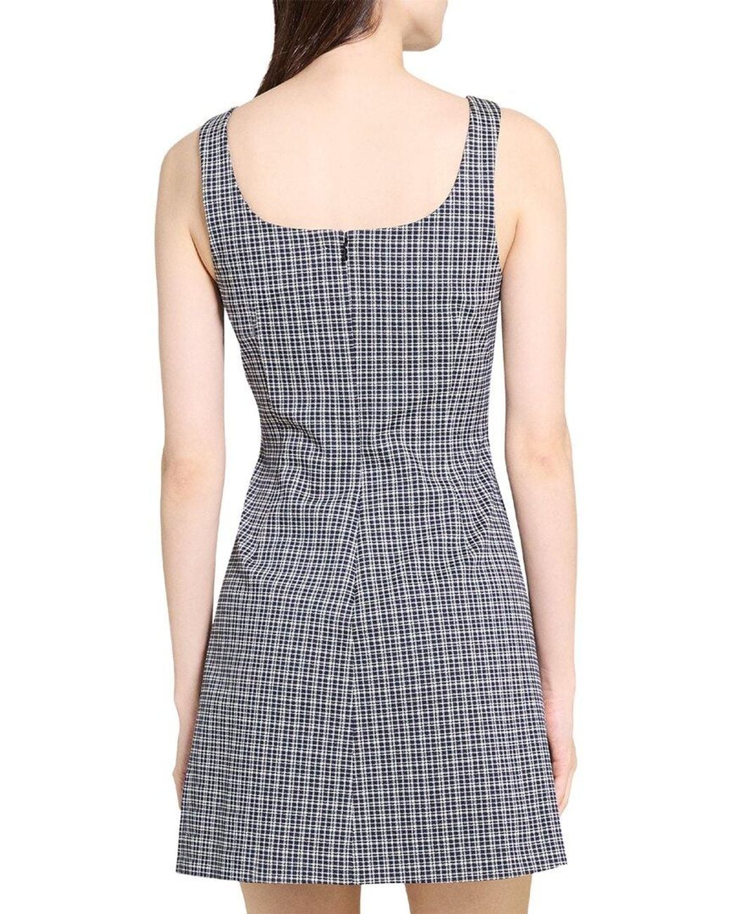 Theory Gray Scoop Tank Dress