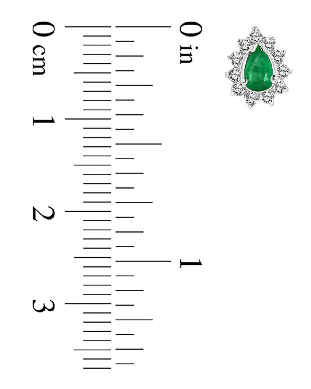 LEVARON Green 14K 0.70 Ct. Tw. Diamond & Emerald Earrings